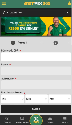 Faça login no Betpix365